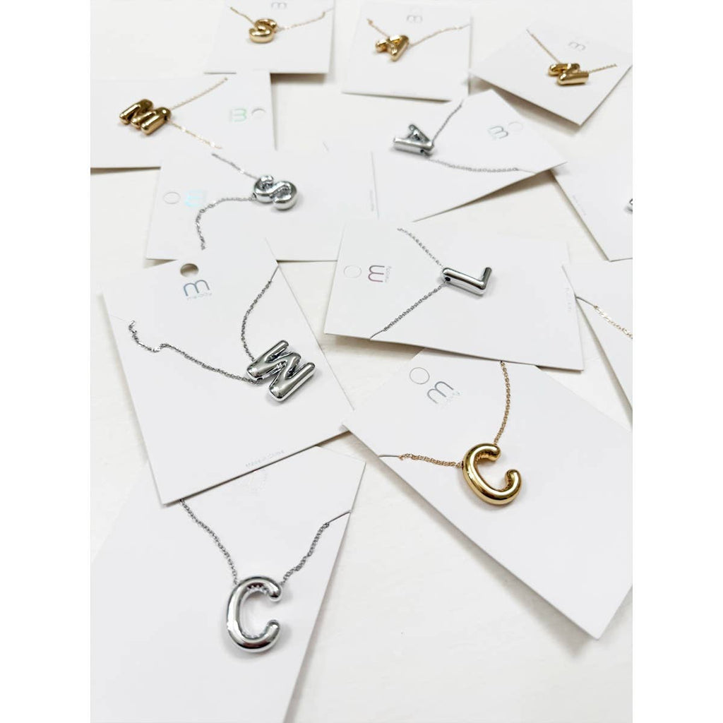 Balloon Dainty Alphabet Pendant Necklace