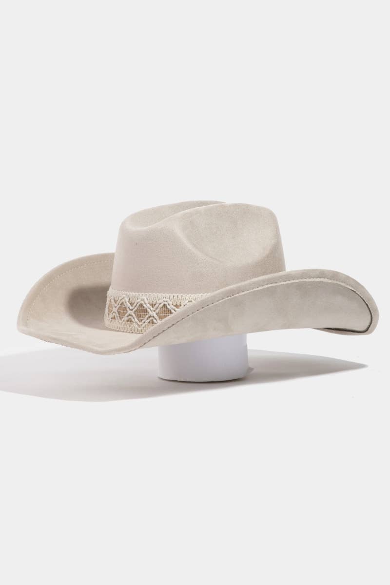 Intricate Braided Strap Cowboy Hat