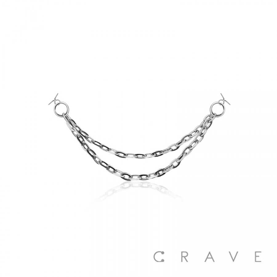 Double Cable Chain for Nose Ring