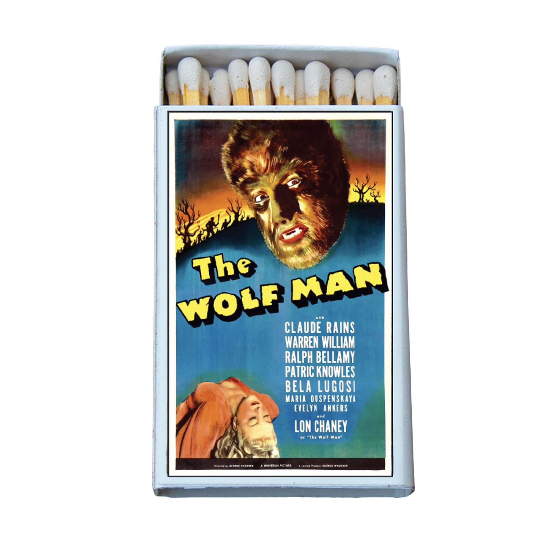 Matches • Monster Movie Poster The Wolf Man