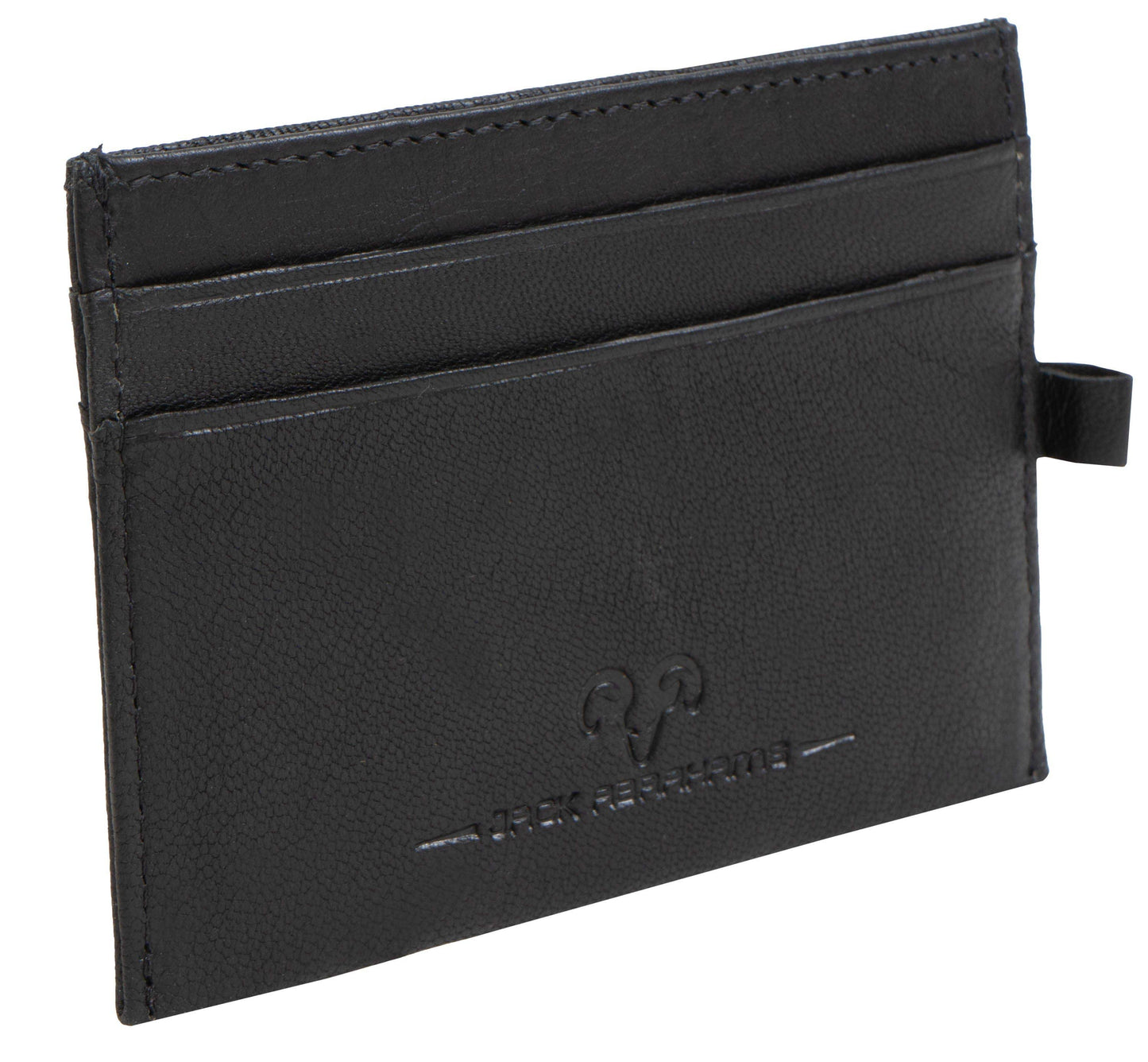 Jack Abrahams Goat Nappa Leather Card Minimalist Wallet