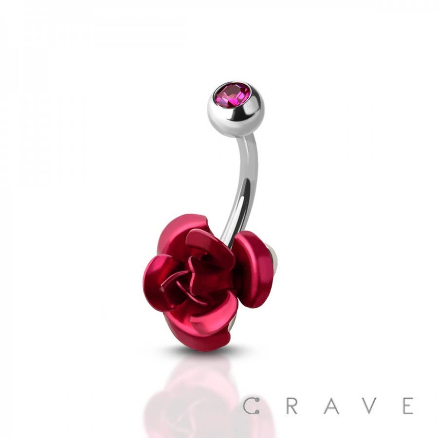 Rose Belly Button Ring
