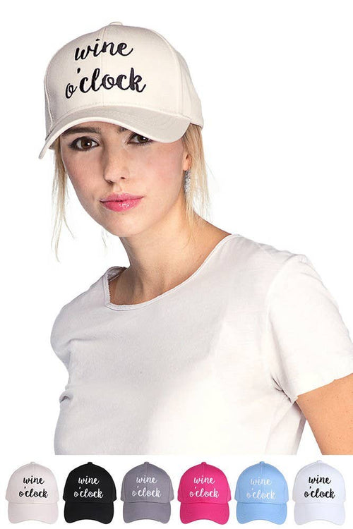 C.C Wine O'Clock Baseball Cap