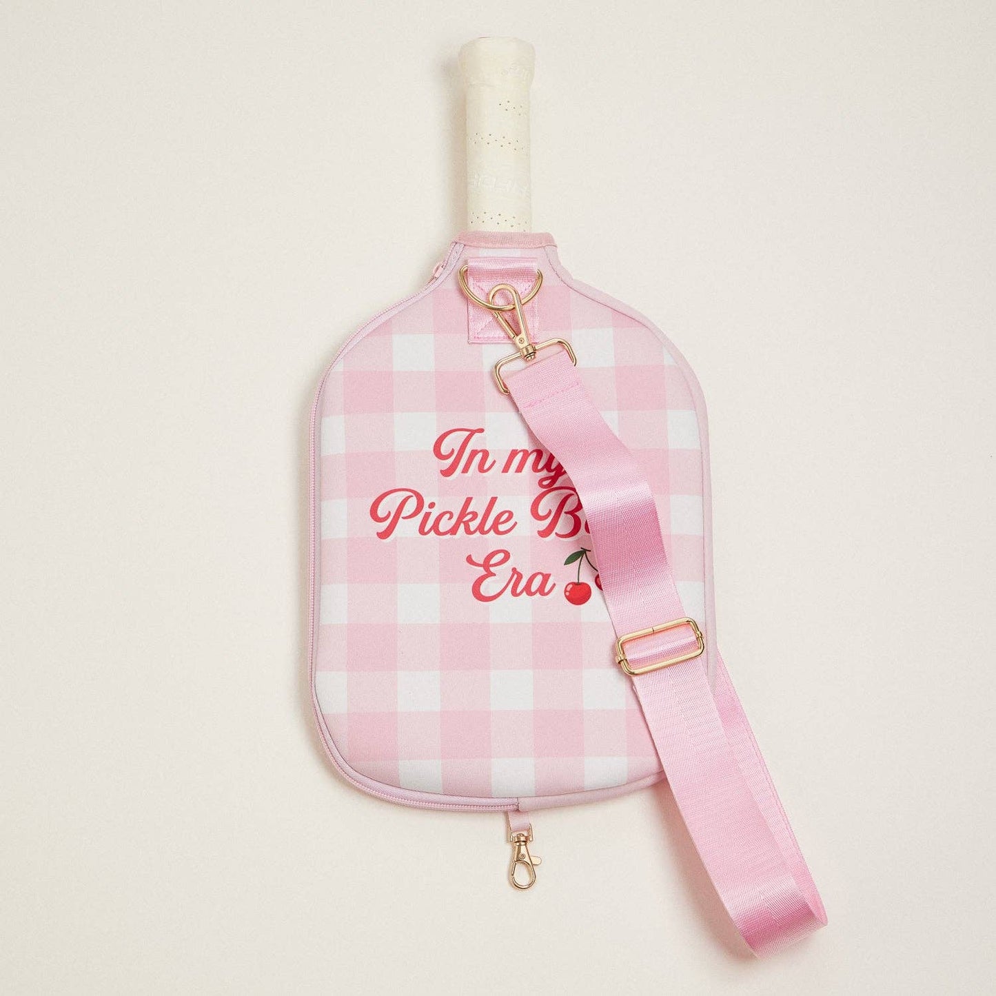 Checker-and-Cherry--Neoprene-Pickleball-Paddle-Bag