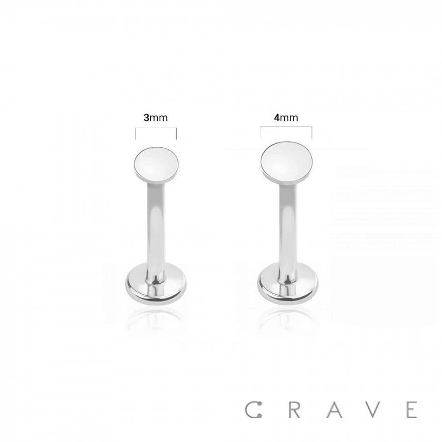 Round Flat Top Labret 