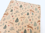 Winter Bunnies Recycled Eco Kraft Gift Wrapping Paper