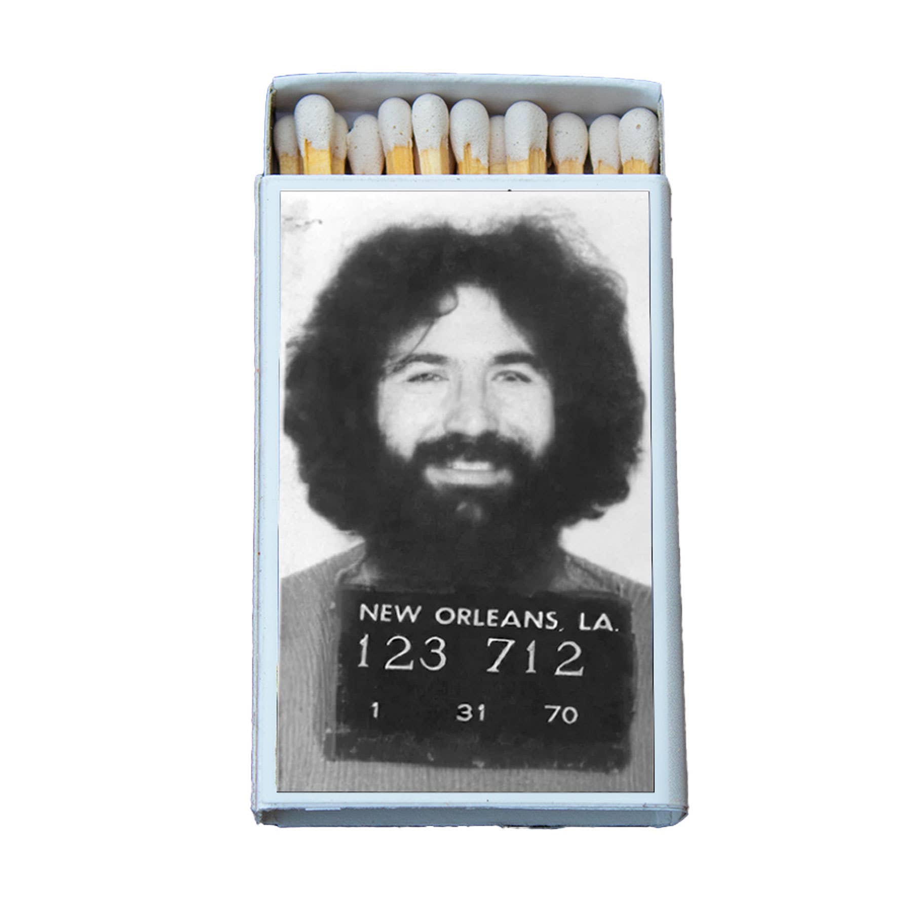 Celebrity Mugshot Matchbox • Matches • Candles Acc.
