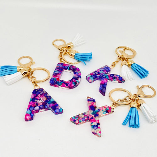 Acrylic Letter Tassels Keychain