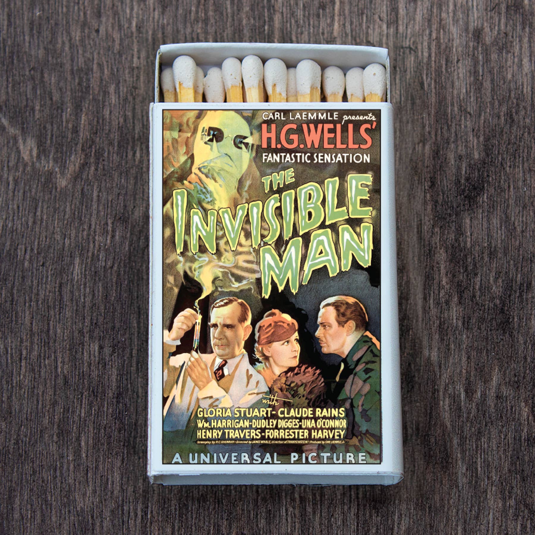 Matches • Monster Movie Poster • The Invisible Man