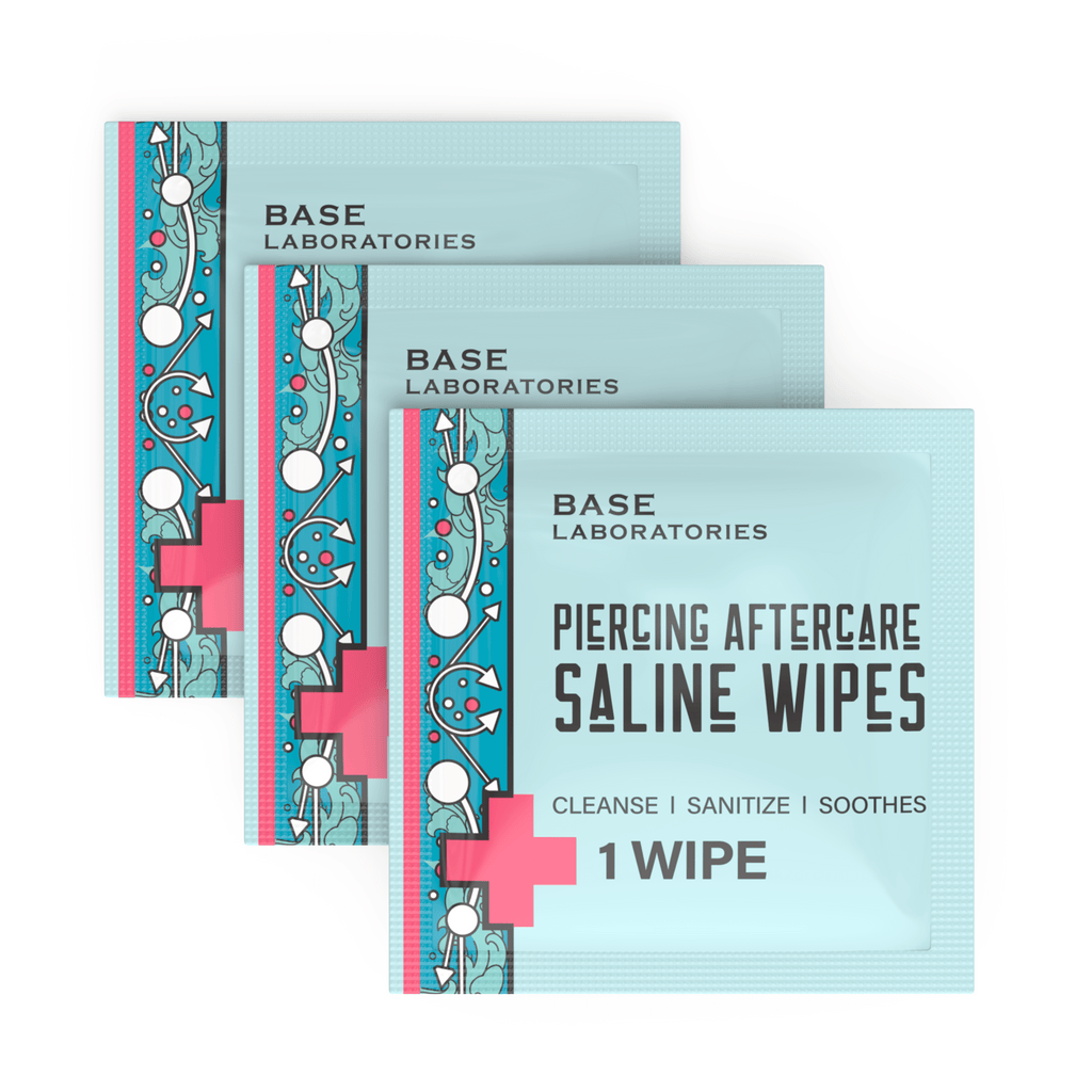 Piercing Aftercare Saline Wipes - For All Piercings