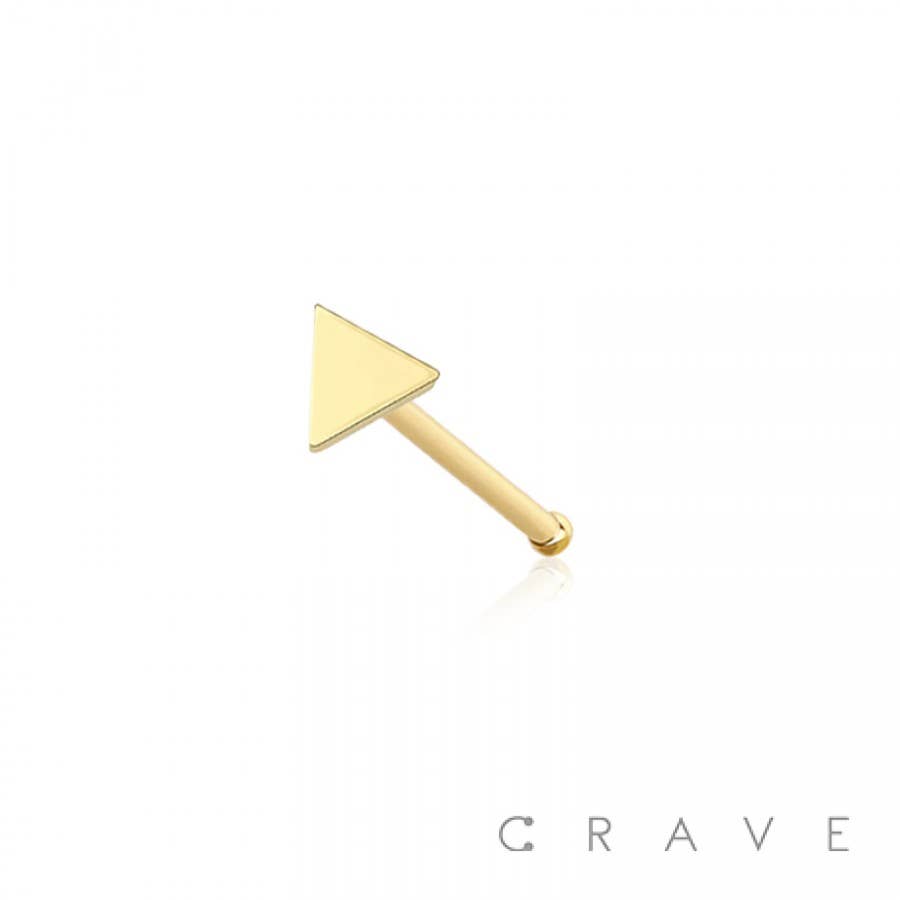 Triangle Flat Head Nose Bone 