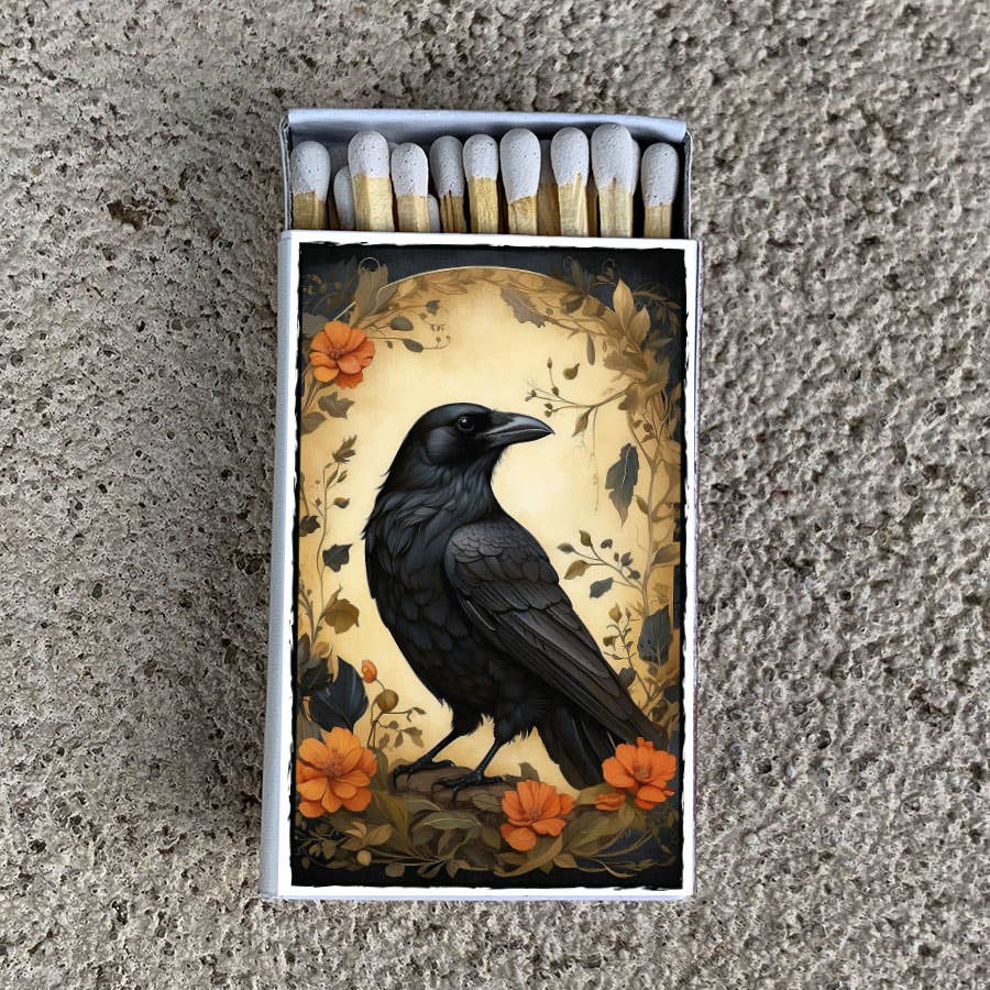 Matches • Raven Matchboxes• Home Decor for Candles & Incense