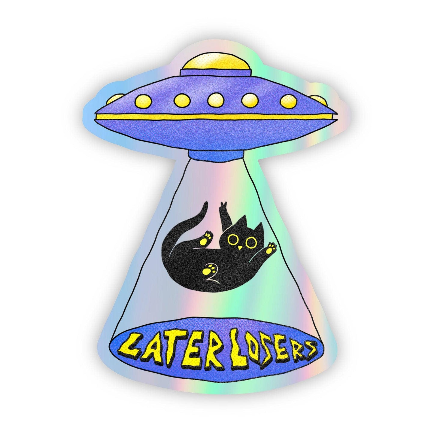 Cat UFO Sticker