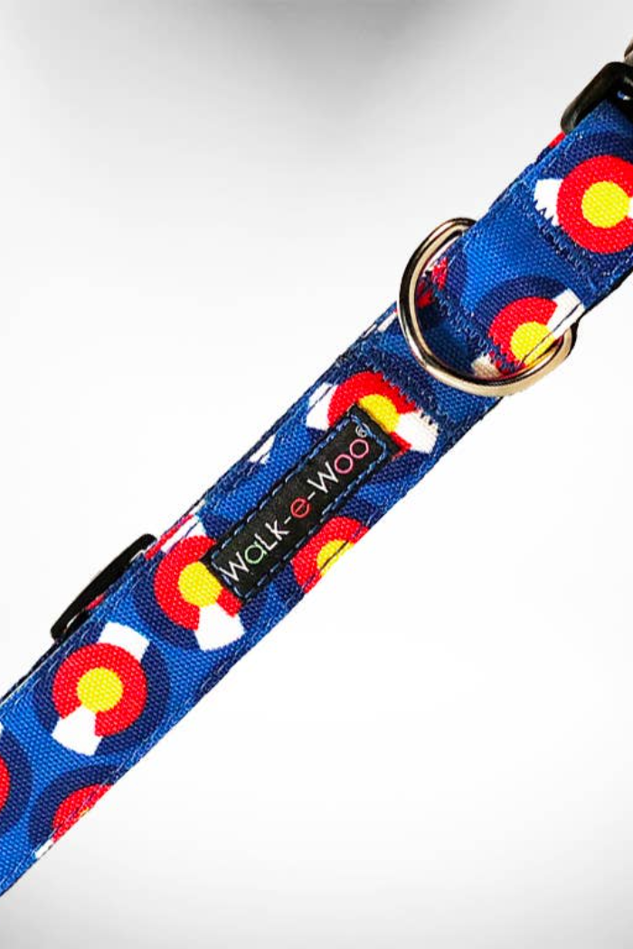 Blue Colorado Dog Collar-Quick Release Buckle
