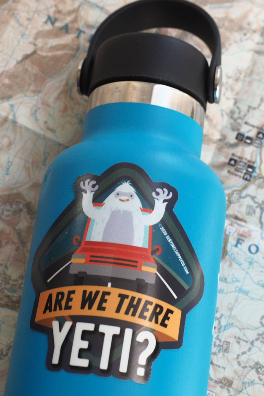 Are We There Yeti? Vinyl Sticker.