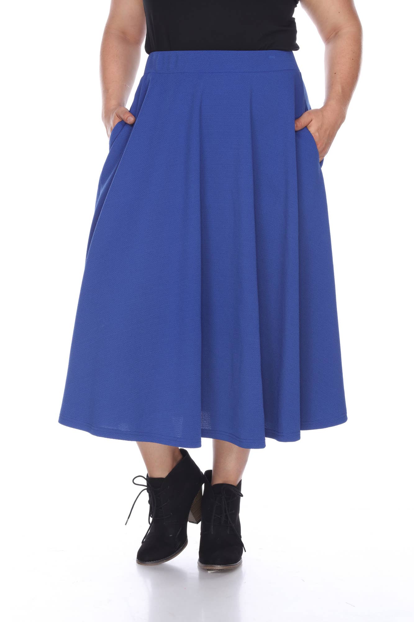 Tasmin Flare Midi Skirt-Plus Size