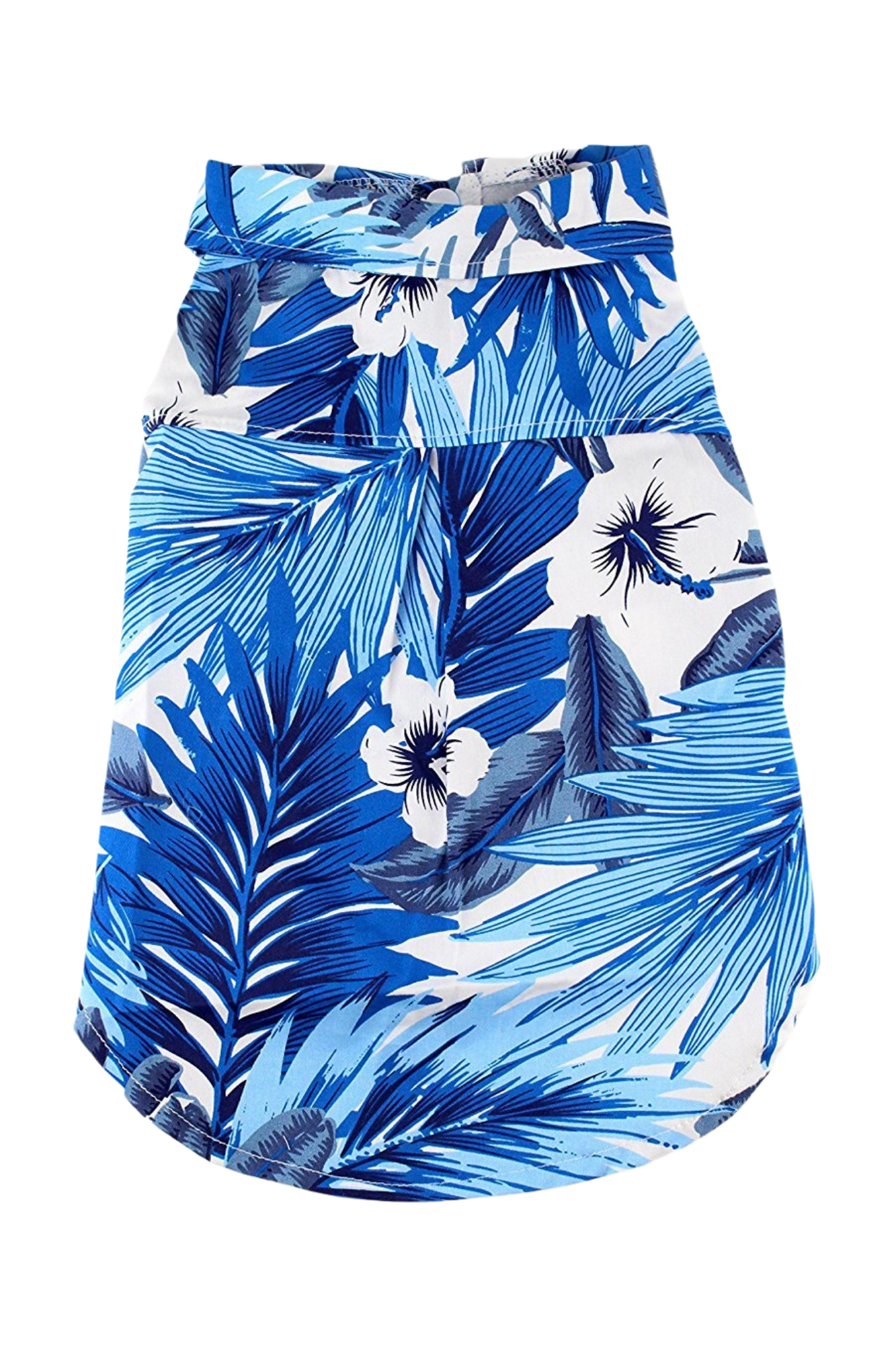 Midlee Blue Hawaiian Dog Shirt.