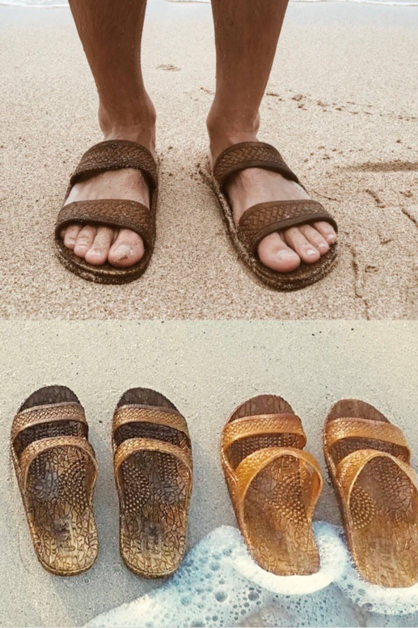 Men's J Slips Hawaiian Jesus Sandals- Sand
