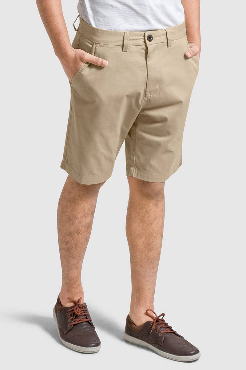 Mens or Youth Stone Chino Shorts – Slim Fit
