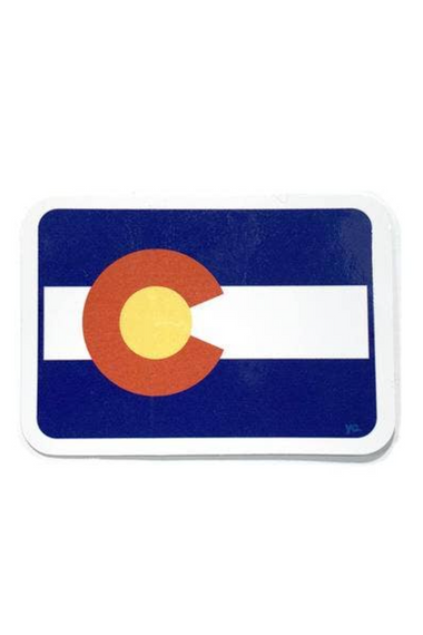 Colorado State - Flag Sticker.