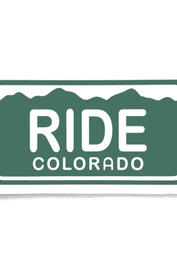 Ride Colorado License Plate Sticker