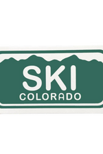 Ski Colorado License Plate Sticker