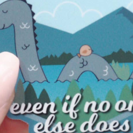 Believe in Yourself Nessie Sticker