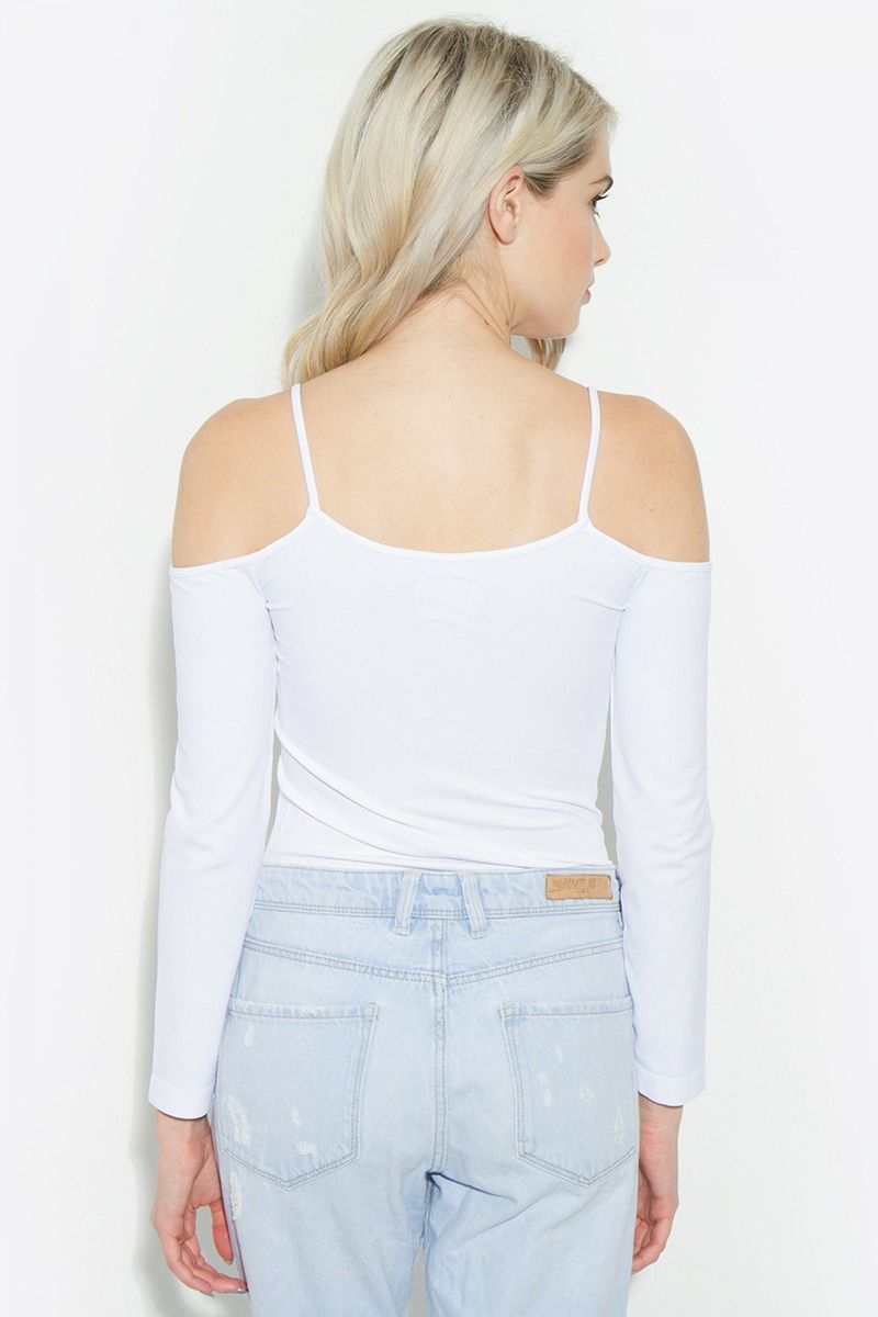 Seamless Cold Shoulder Top.