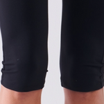 Black High Waist Sheer Mesh Sports Midi Legging Pants