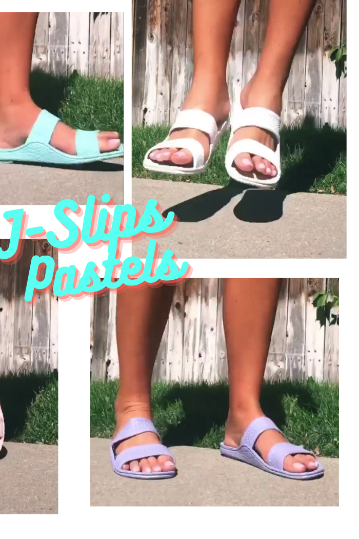 Women's J Slips Pastel Hawaiian Jesus Sandal.