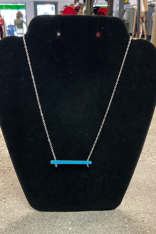 Apres Ski Freerider Necklace-Silver Plated.