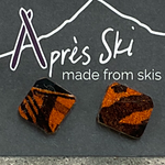 Slalom Stud Ski Earring - Stainless Steel