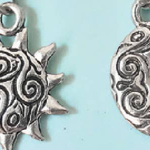 Close 2 UR Heart Pewter Earrings.