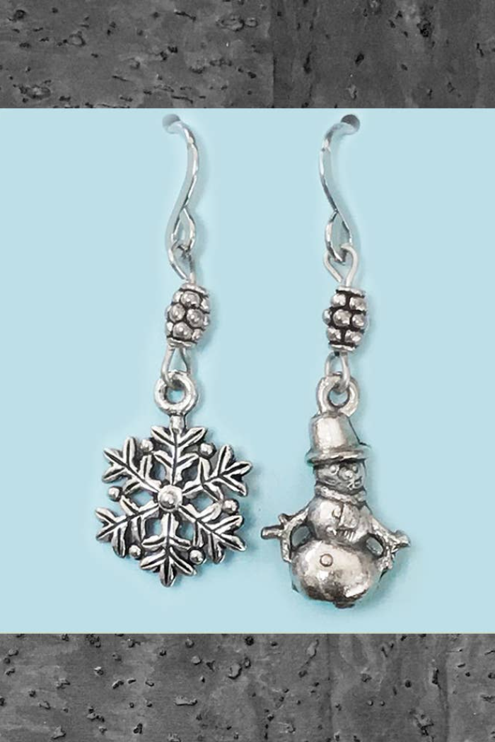Close 2 UR Heart Pewter Earrings.
