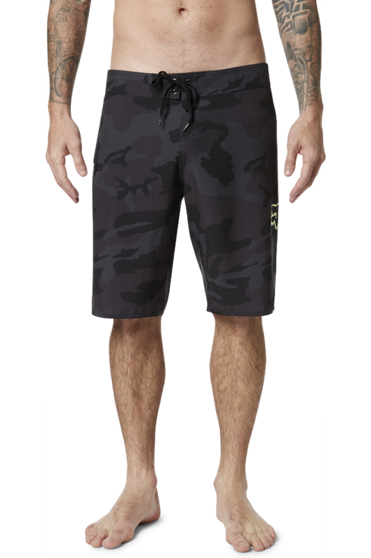 Fox Racing Overhead Camo Stretch Board shorts.