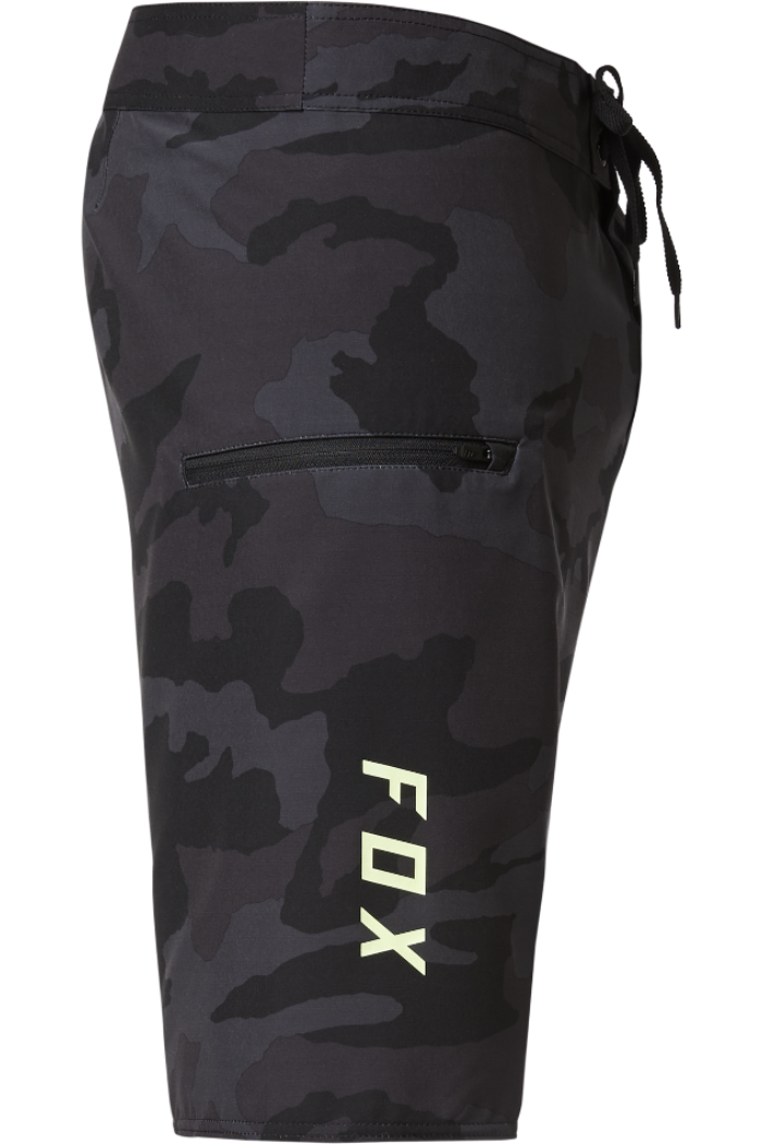 Fox Racing Overhead Camo Stretch Board shorts.