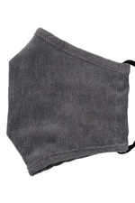 Corduroy Face Mask with Filter Pocket