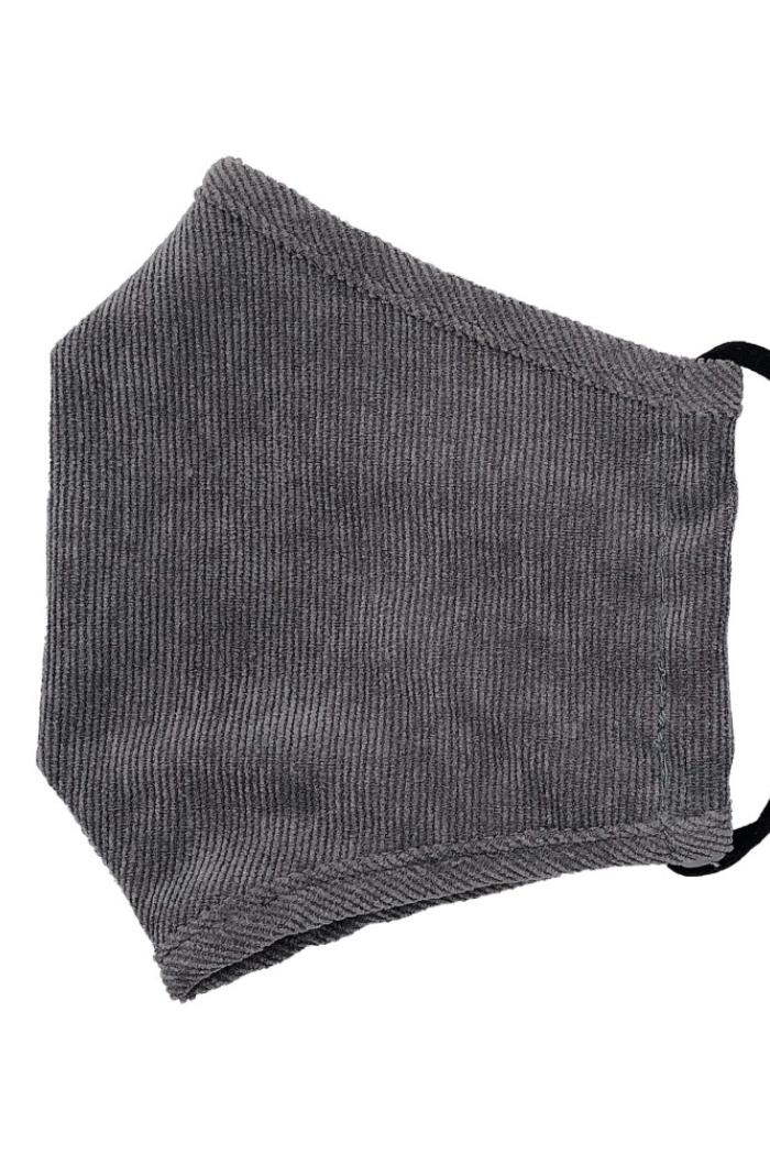 Corduroy Face Mask with Filter Pocket