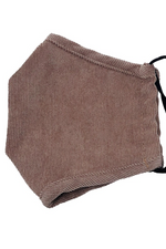 Adjustable Corduroy Face Mask with Filter Pocket.