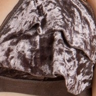 Adjustable Strap Velvet Layer Trim Bralette.