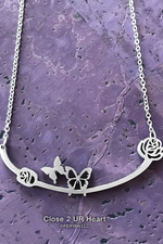 Close 2 UR Heart Stainless Steal Necklaces