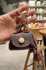 Faux Leather Coin Purse & Keychain
