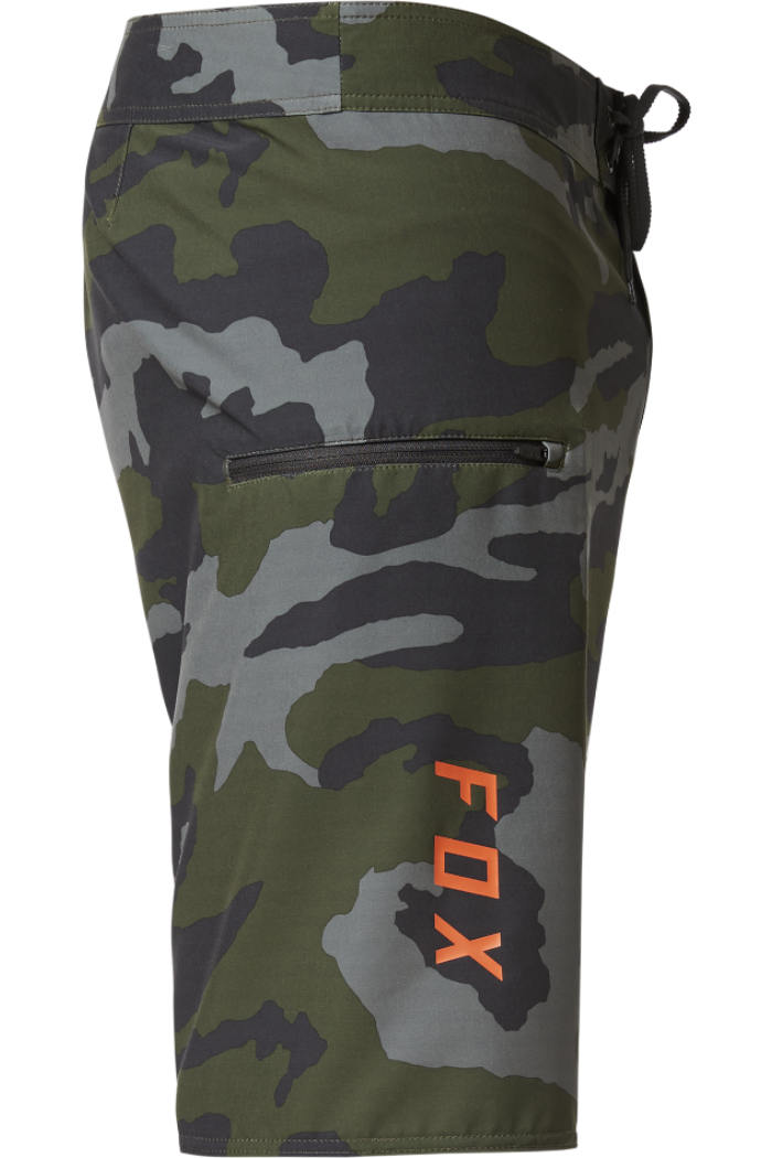 Fox Racing Overhead Camo Stretch Board shorts.