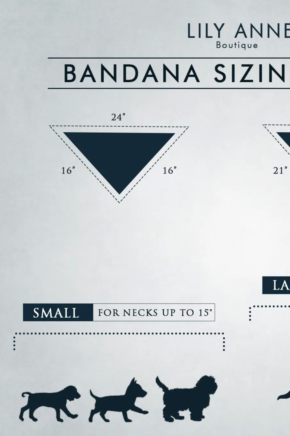 Dog Bandana's by Lily Anne Boutique.