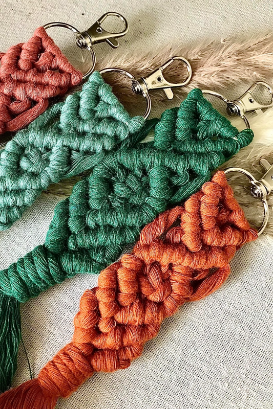 Macrame Keychains | Boho Keychain.