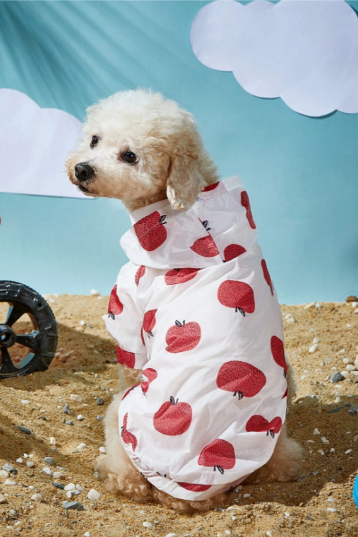 Fruit Print Sun Protection Pet Shirt.