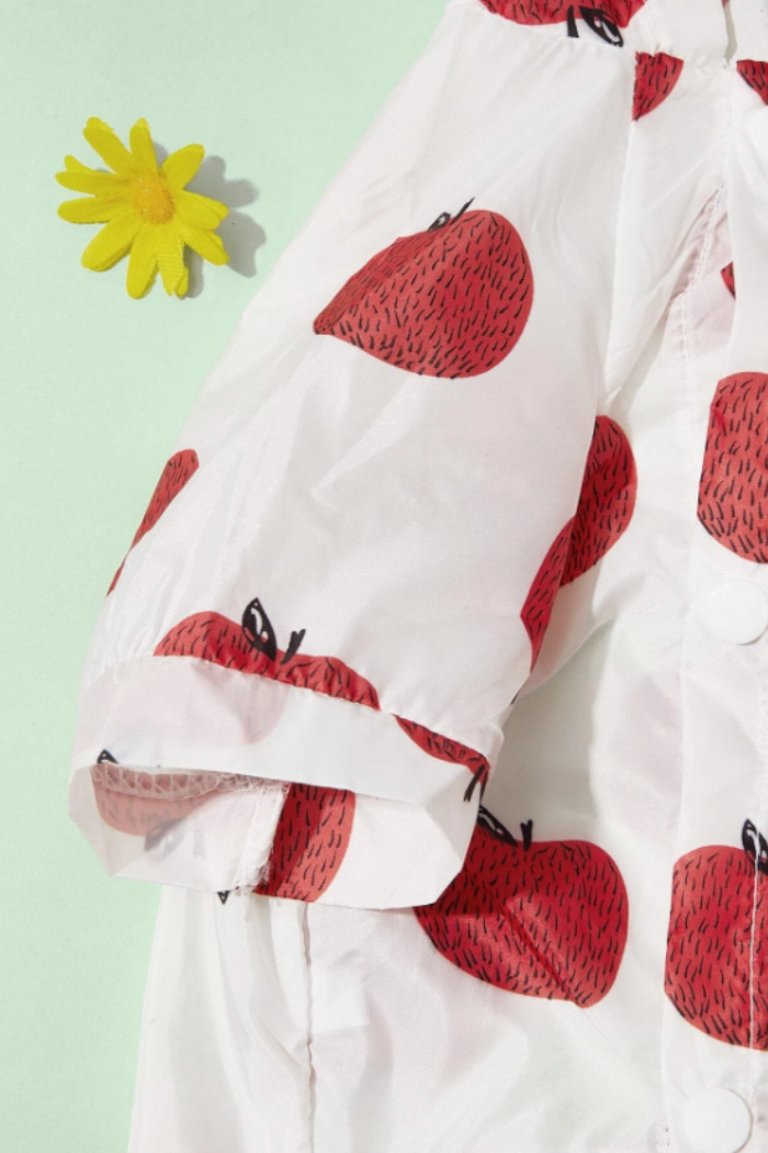 Fruit Print Sun Protection Pet Shirt.