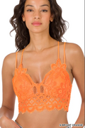 Crochet Lace Bralette with Bra Pads.