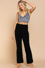 Long Lounge Pants in Chenille Sweater