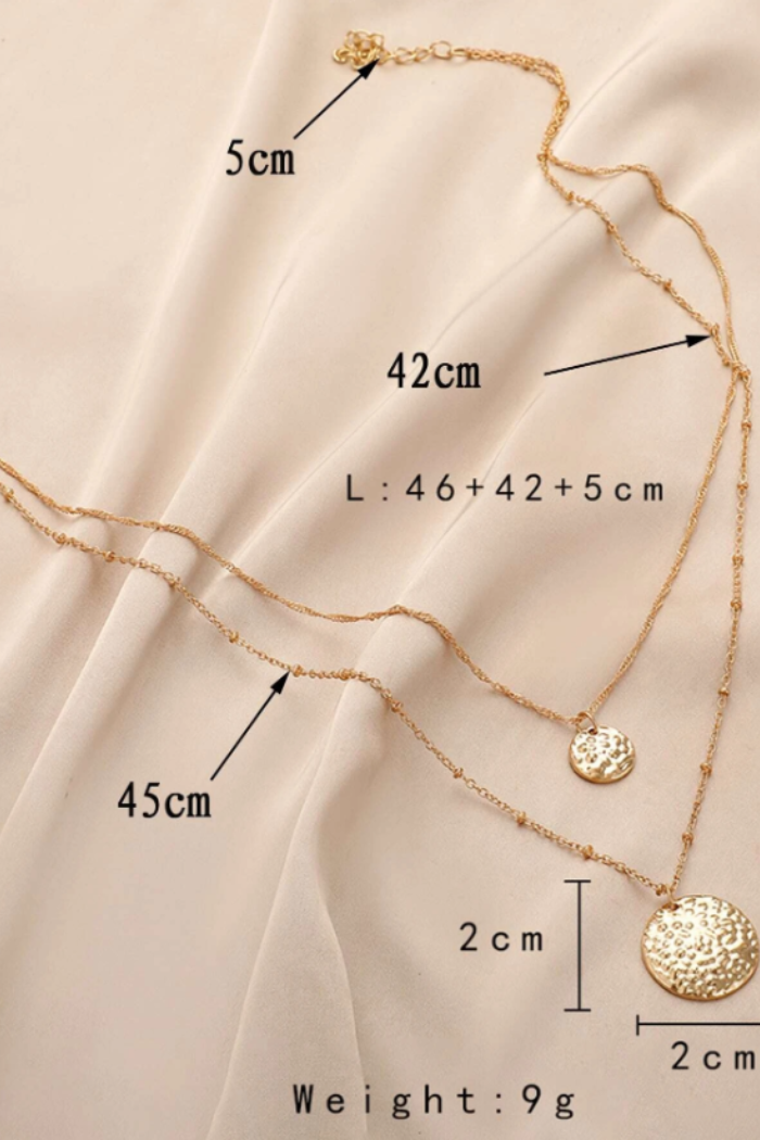 Rounded Charm Layered Necklace